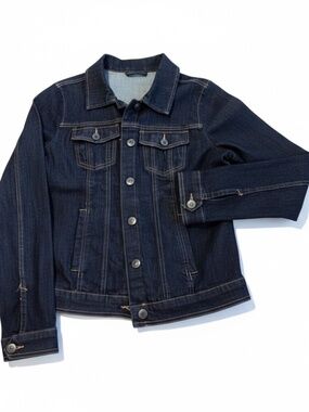 Vintage Smart Set Insider Denim Jacket Dark Wash Peace Love Llama Size Large